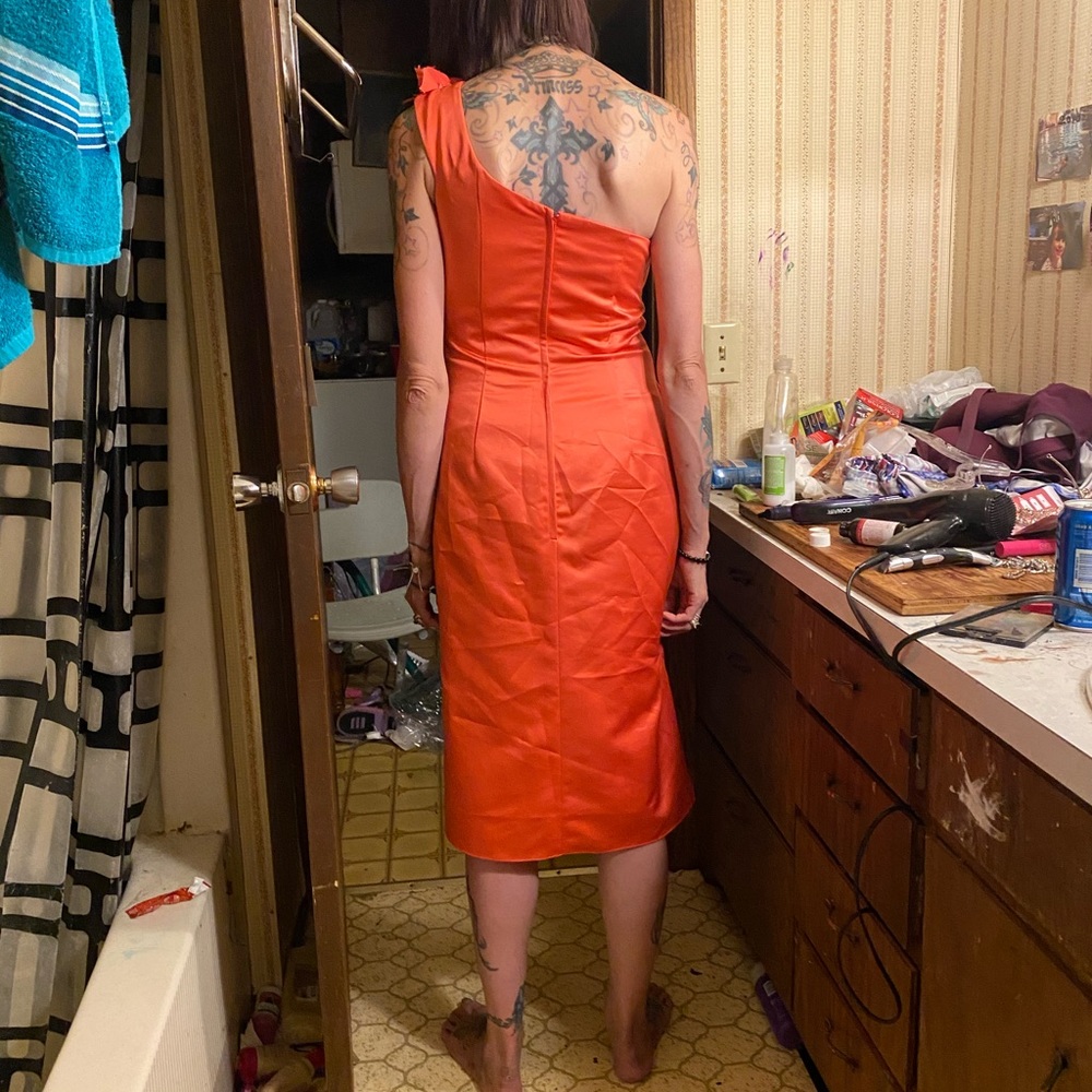 Nice one sleeve flower dress